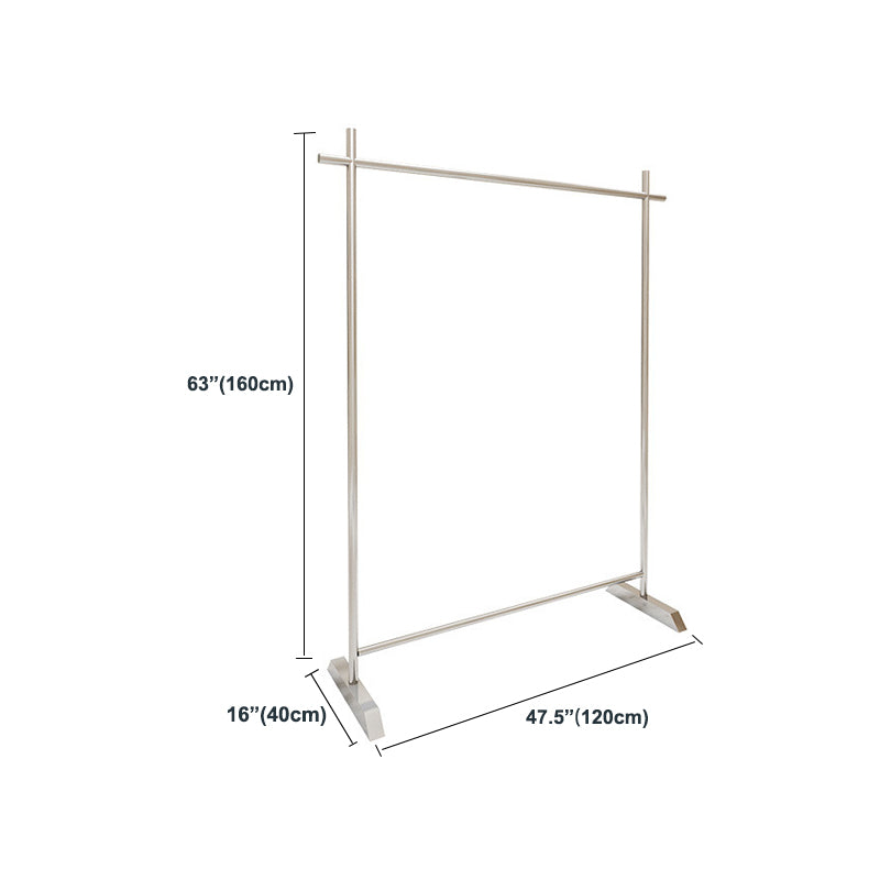 Industrial Metal Hallstand Hanging Rail Entryway Kit in Silver