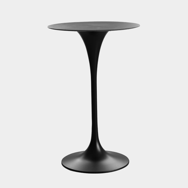 Industrial Pedestal Hall/Pub Table Round Bistro Bar Height Cocktail Table