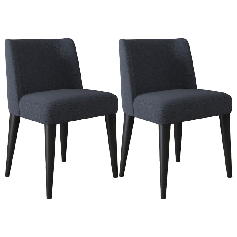 Modern Fabric Side Chair Upholstered Side Chair with Solid Wood Legs