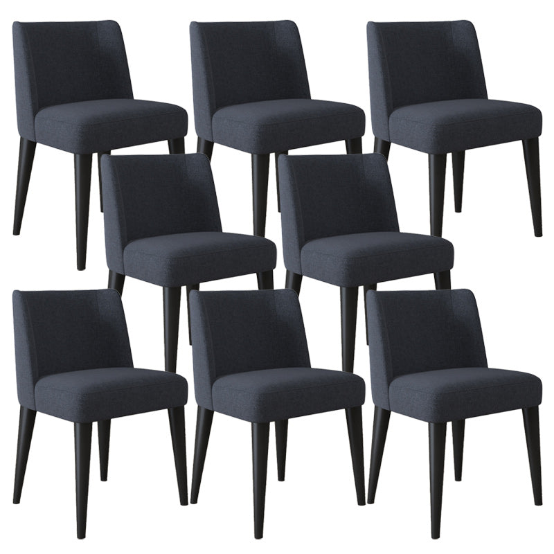 Modern Fabric Side Chair Upholstered Side Chair with Solid Wood Legs