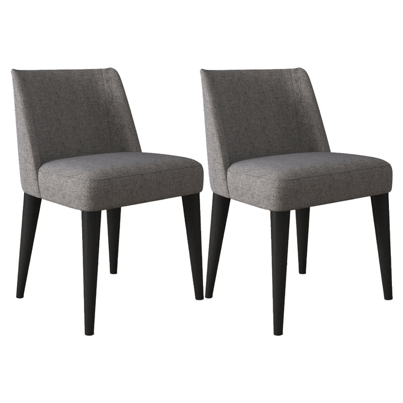 Modern Fabric Side Chair Upholstered Side Chair with Solid Wood Legs