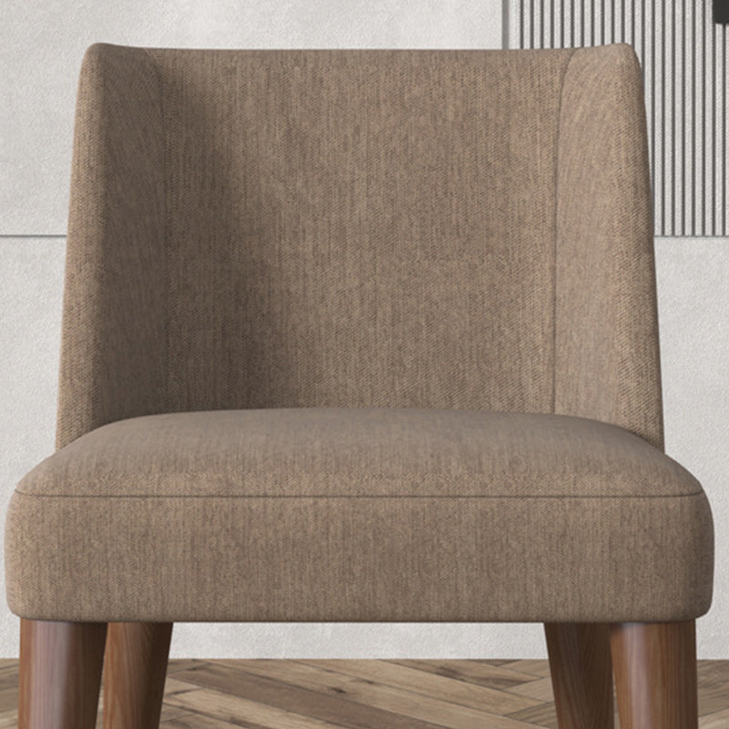 Modern Fabric Side Chair Upholstered Side Chair with Solid Wood Legs