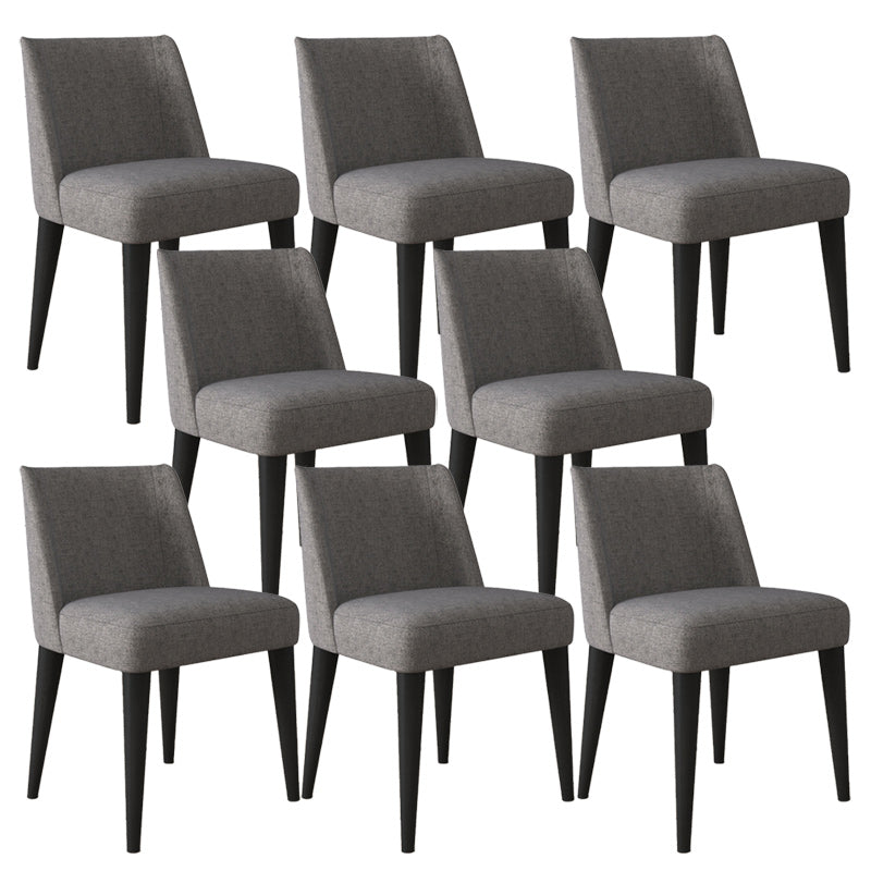 Modern Fabric Side Chair Upholstered Side Chair with Solid Wood Legs