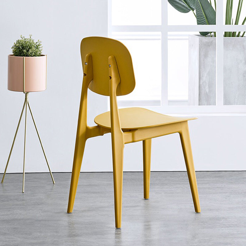 Modern Plastic Side Chair Open Back Dining Side Chair for Dining Room