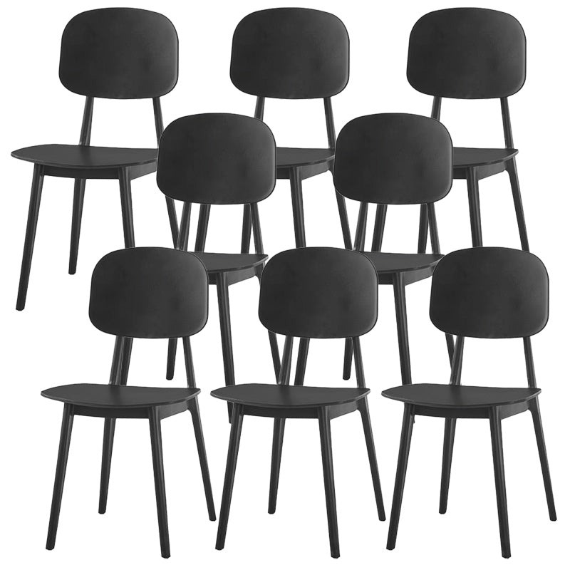 Modern Plastic Side Chair Open Back Dining Side Chair for Dining Room