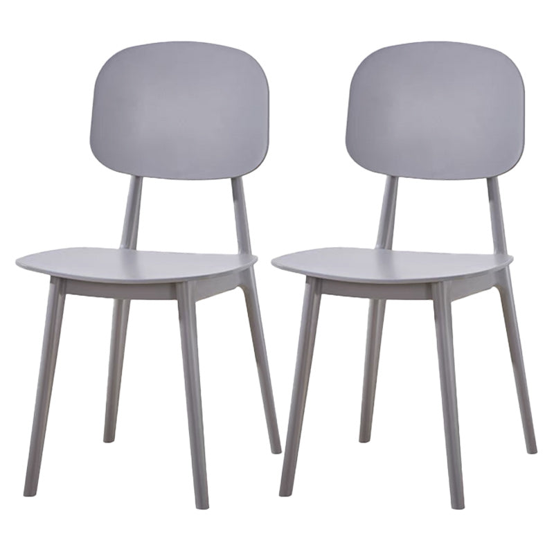 Modern Plastic Side Chair Open Back Dining Side Chair for Dining Room