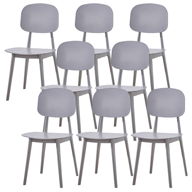 Modern Plastic Side Chair Open Back Dining Side Chair for Dining Room