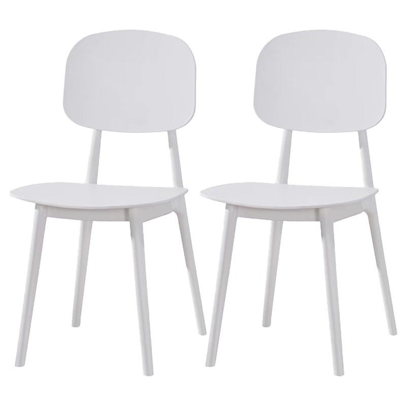 Modern Plastic Side Chair Open Back Dining Side Chair for Dining Room