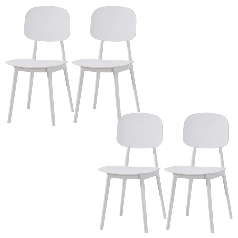 Modern Plastic Side Chair Open Back Dining Side Chair for Dining Room