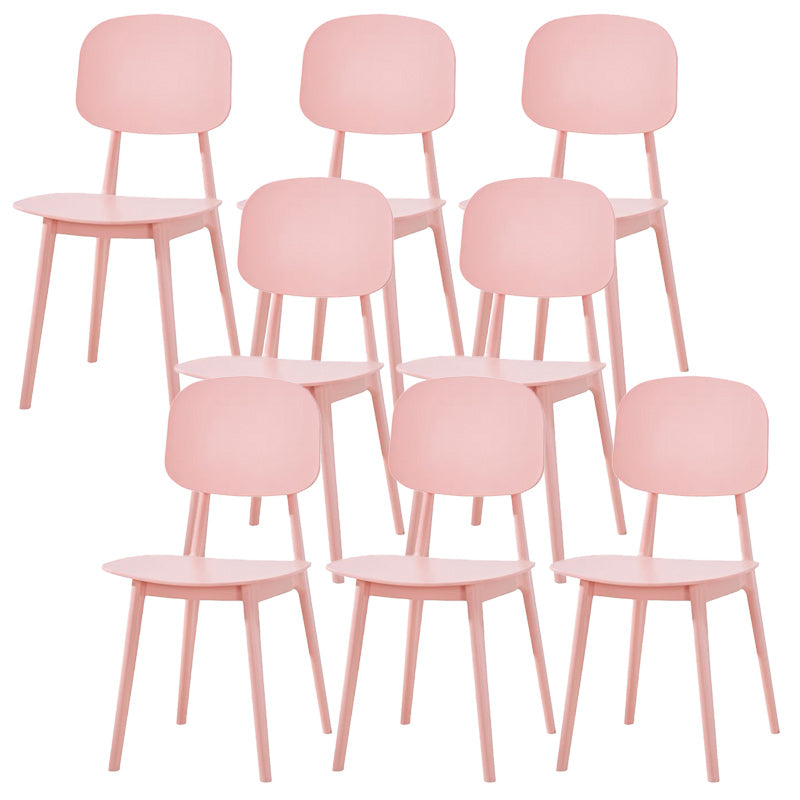 Modern Plastic Side Chair Open Back Dining Side Chair for Dining Room