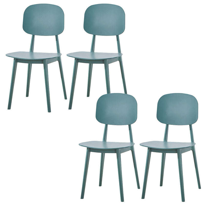 Modern Plastic Side Chair Open Back Dining Side Chair for Dining Room