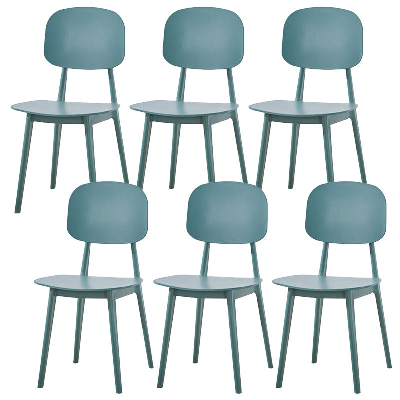 Modern Plastic Side Chair Open Back Dining Side Chair for Dining Room