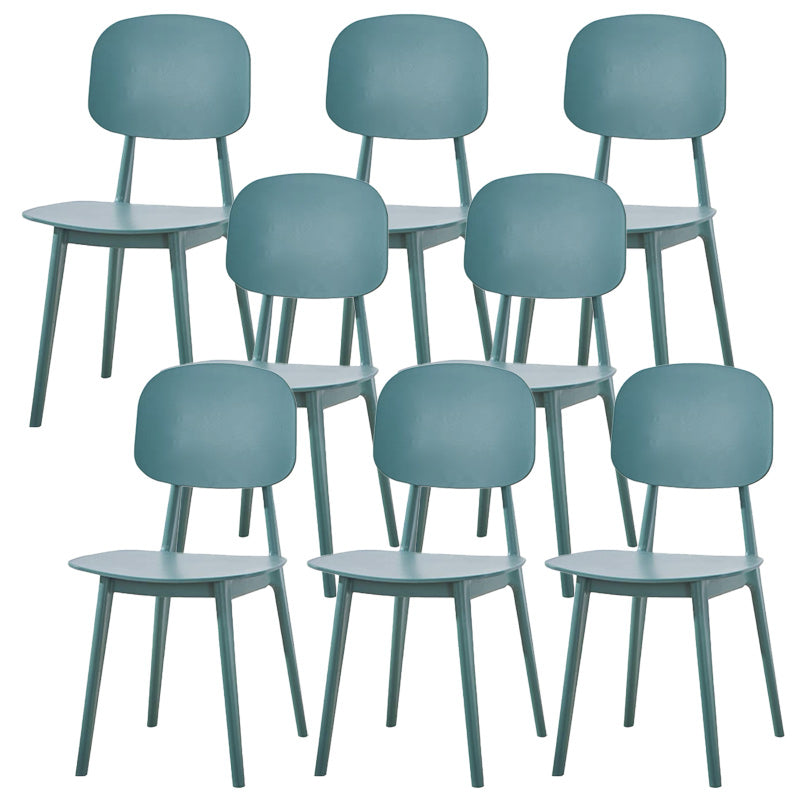 Modern Plastic Side Chair Open Back Dining Side Chair for Dining Room