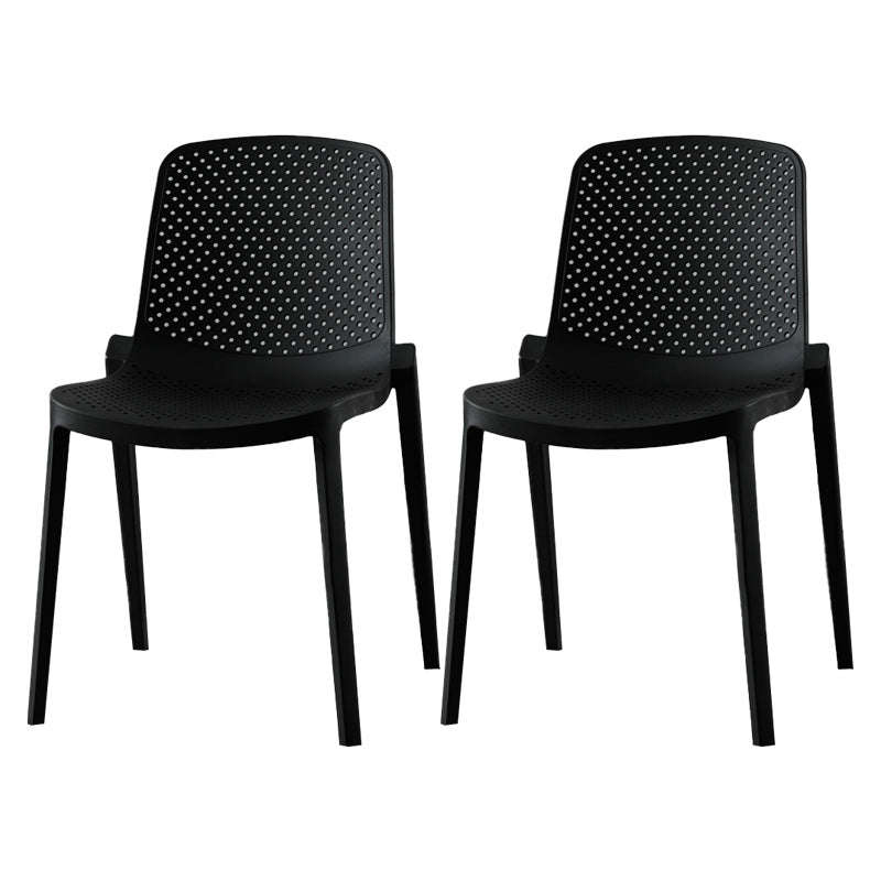 Modern Plastic Chair Parsons Chair in Matte Finish for Kitchen