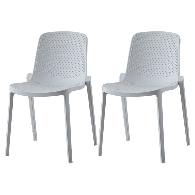 Modern Plastic Chair Parsons Chair in Matte Finish for Kitchen