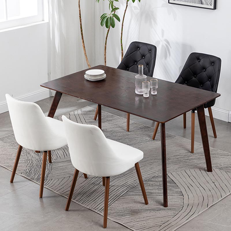 Modern PU Leather Dining Chairs Parsons Chair in Matte Finish for Indoor