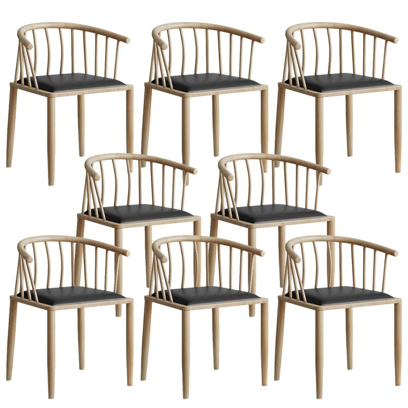 Windsor Back Metal Arm Chair Contemporary Kitchen Dining Chair