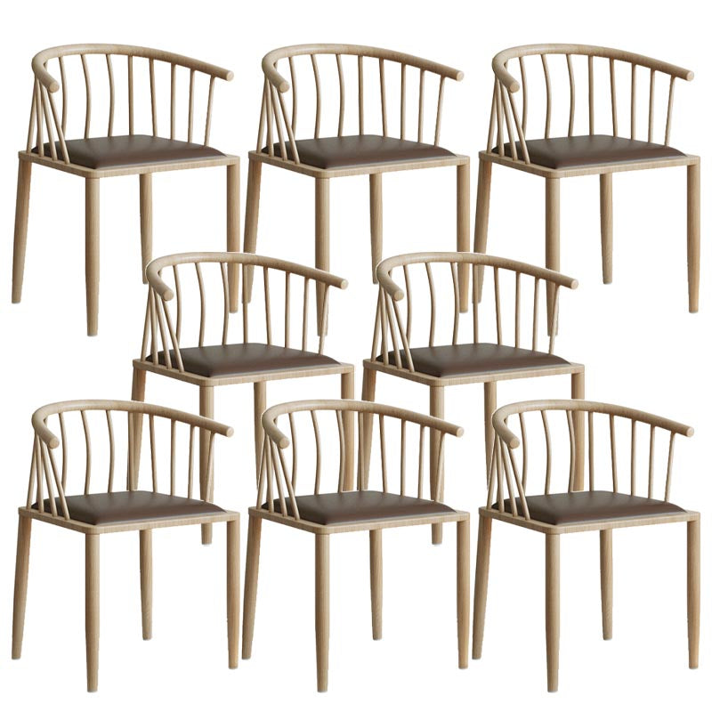 Windsor Back Metal Arm Chair Contemporary Kitchen Dining Chair