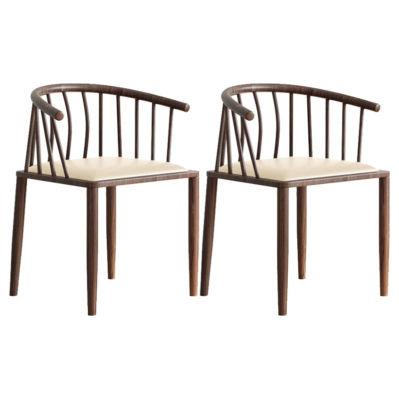 Windsor Back Metal Arm Chair Contemporary Kitchen Dining Chair