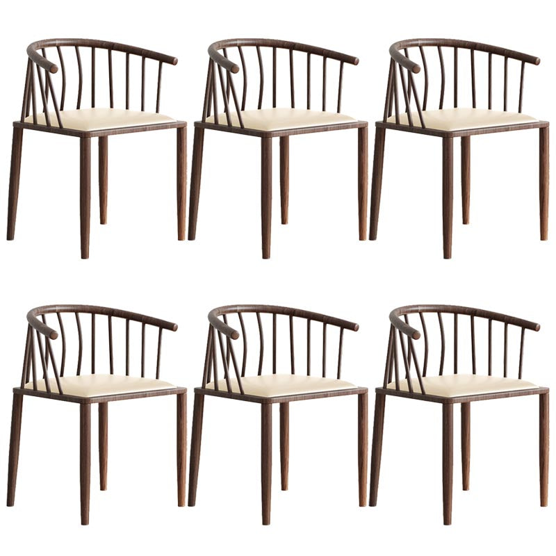 Windsor Back Metal Arm Chair Contemporary Kitchen Dining Chair