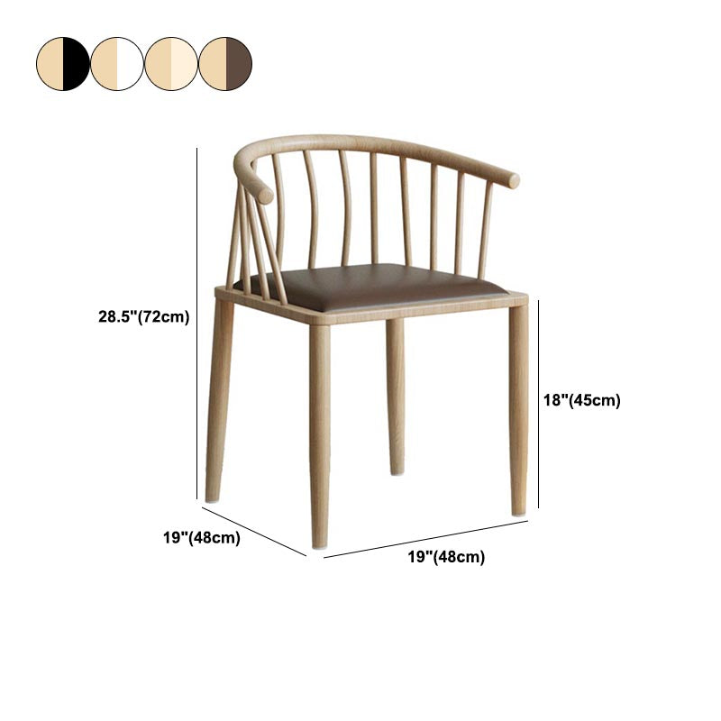 Windsor Back Metal Arm Chair Contemporary Kitchen Dining Chair