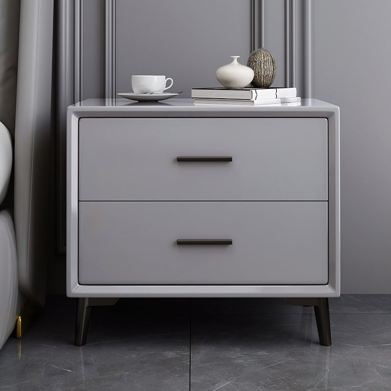 Contemporary Nightstand with Drawer Rectangular Top Night Table