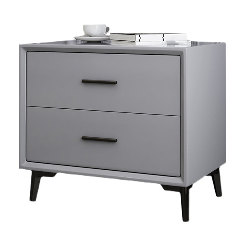 Contemporary Nightstand with Drawer Rectangular Top Night Table