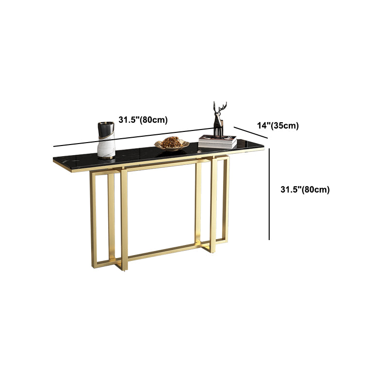 14" H * 31" H Stone  Hallway Console Sofa Table, Rectangular Sofa Table