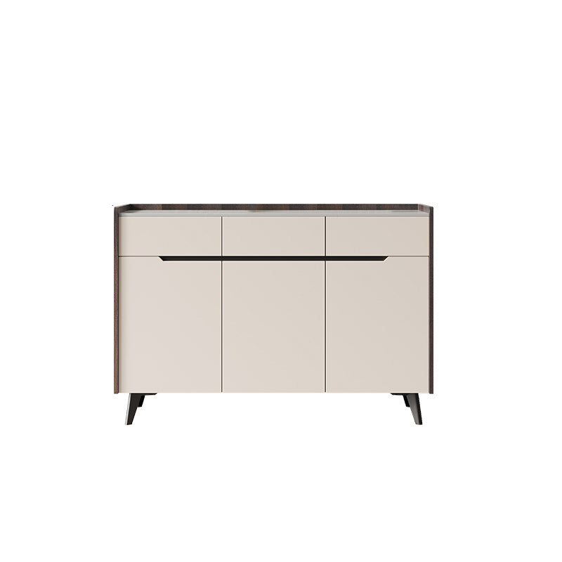 Rectangle Sideboard Cabinet Luxury Sintered Stone Sideboard with Drawers and Doors