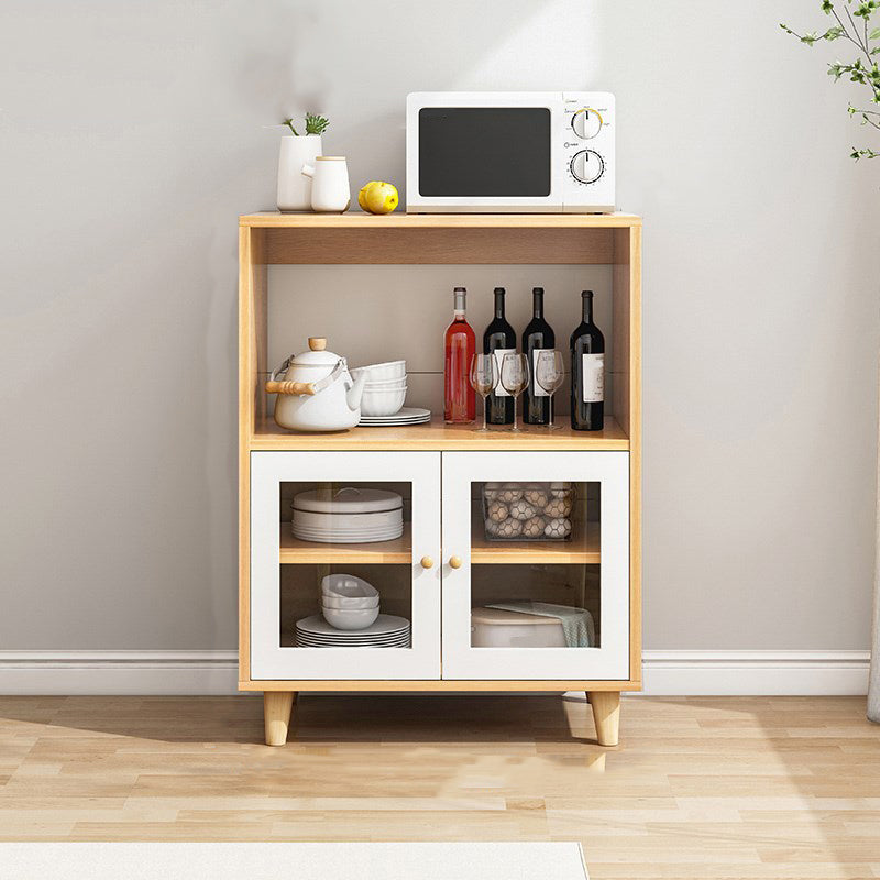 Contemporary Sideboard Engineered Wood Dining Sideboard Table with Storage