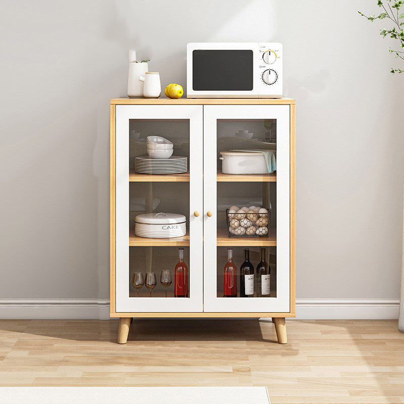 Contemporary Sideboard Engineered Wood Dining Sideboard Table with Storage