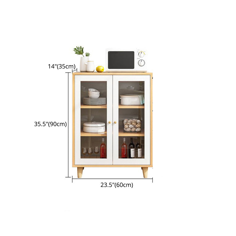 Contemporary Sideboard Engineered Wood Dining Sideboard Table with Storage