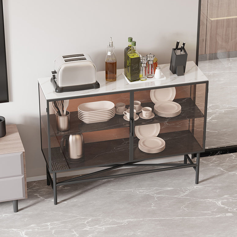 Modern Style Sideboard with Metal Legs Storage Sideboard for Kitchen Bar