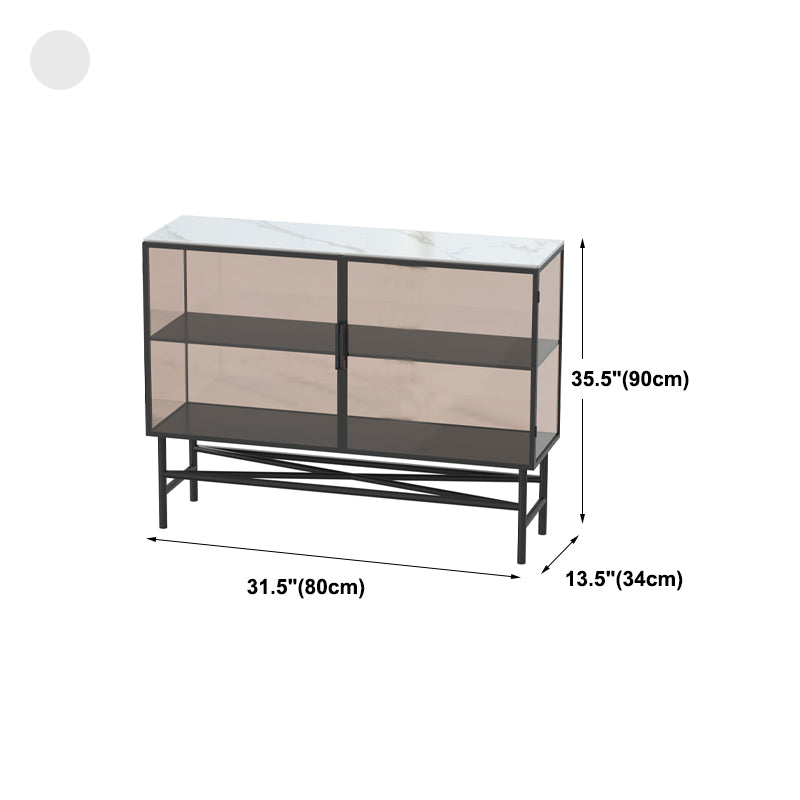 Modern Style Sideboard with Metal Legs Storage Sideboard for Kitchen Bar