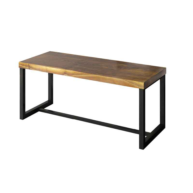 Industrial Rectangular Writing Desk Solid Wood Office Desk for Home