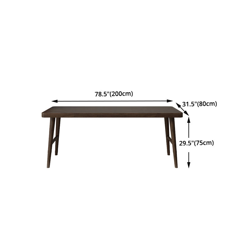 Pine Solid Wood Writing Desk Contemporary Style Rectangular Office Desk