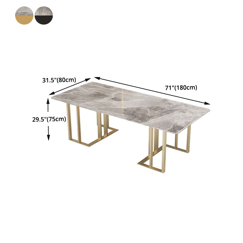 Industrial Home Office Writing Desk Rectangular Sled Base Office Desk