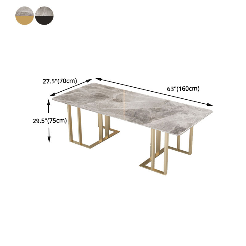 Industrial Home Office Writing Desk Rectangular Sled Base Office Desk