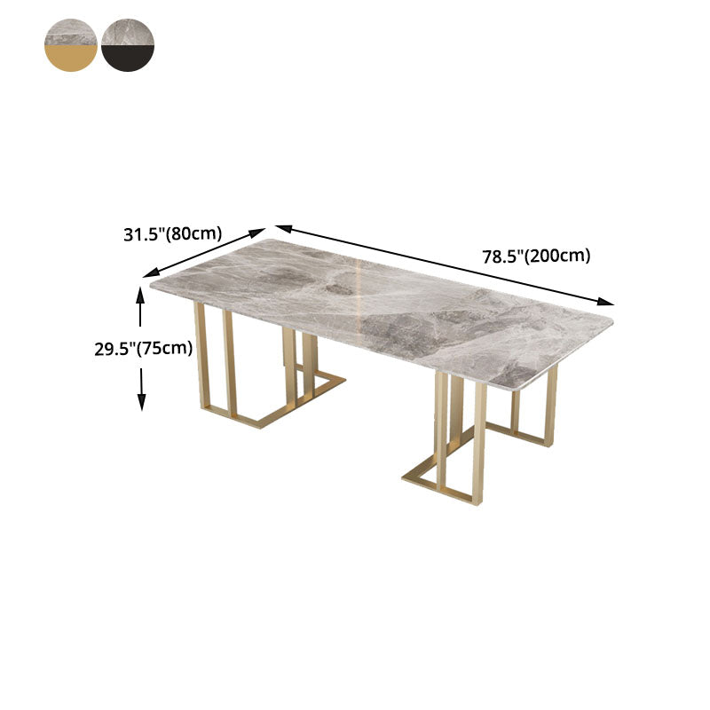 Industrial Home Office Writing Desk Rectangular Sled Base Office Desk