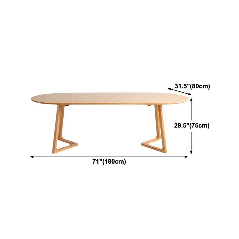 Modern Oval Home Desk Conference Table Office Desk Wooden Writing Desk