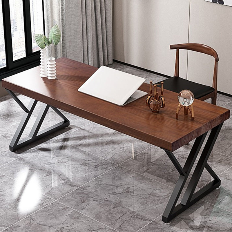 Rectangular Writing Desk Contemporary Style Solid Wood Office Desk