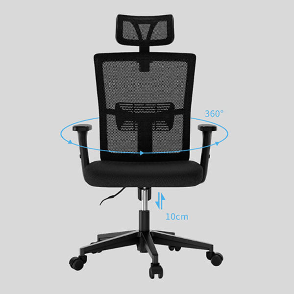 Modern Style Task Chair Mesh Tilt Mechanism Office Chair with Adjustable Arms