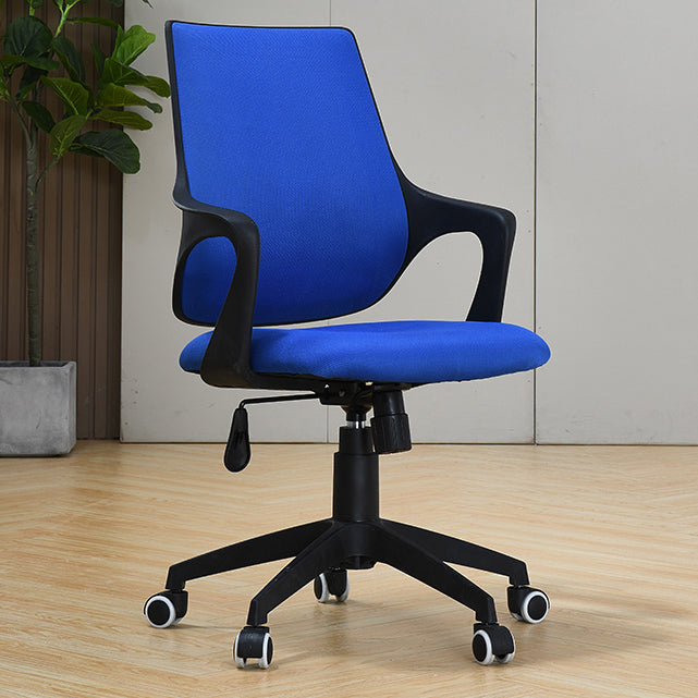 Modern Office Chair Ergonomic Lumbar Support Fixed Arms Desk Chair