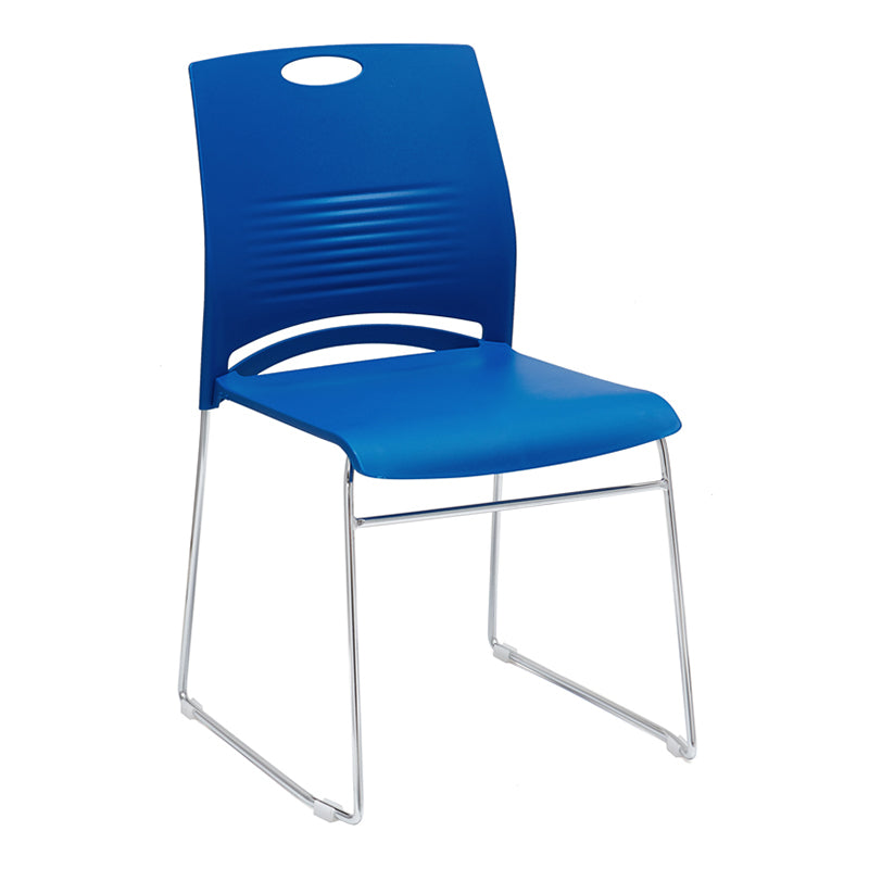 Mid-back Office Chair Plastic/Sponge Seat Armless Office Chair