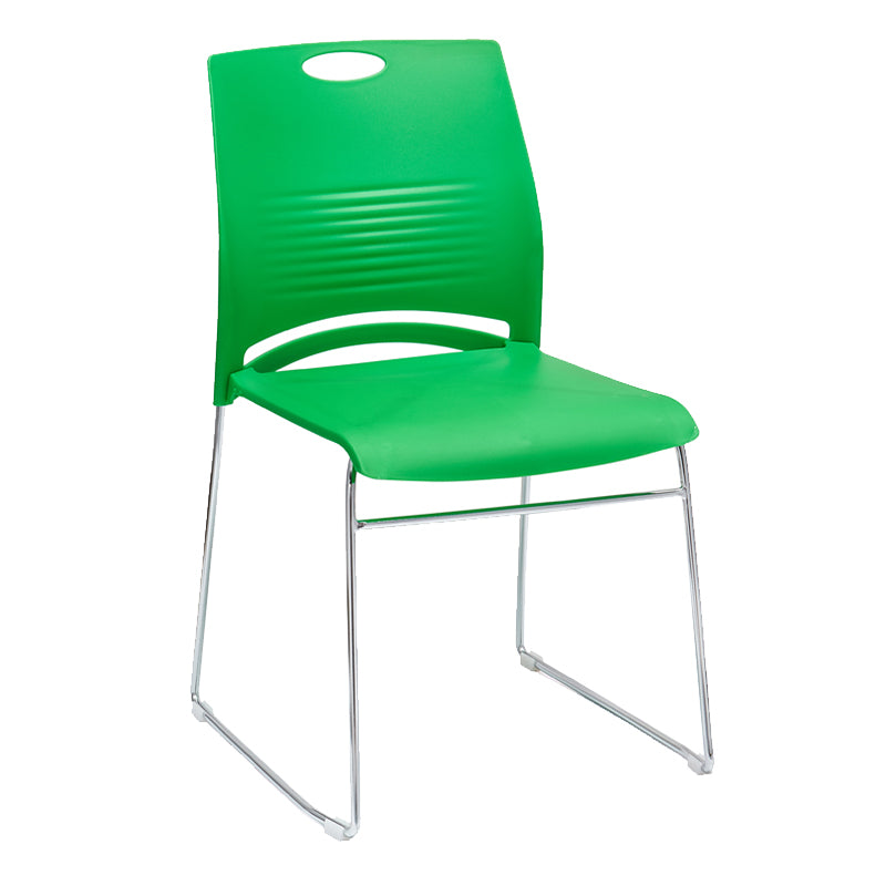 Mid-back Office Chair Plastic/Sponge Seat Armless Office Chair