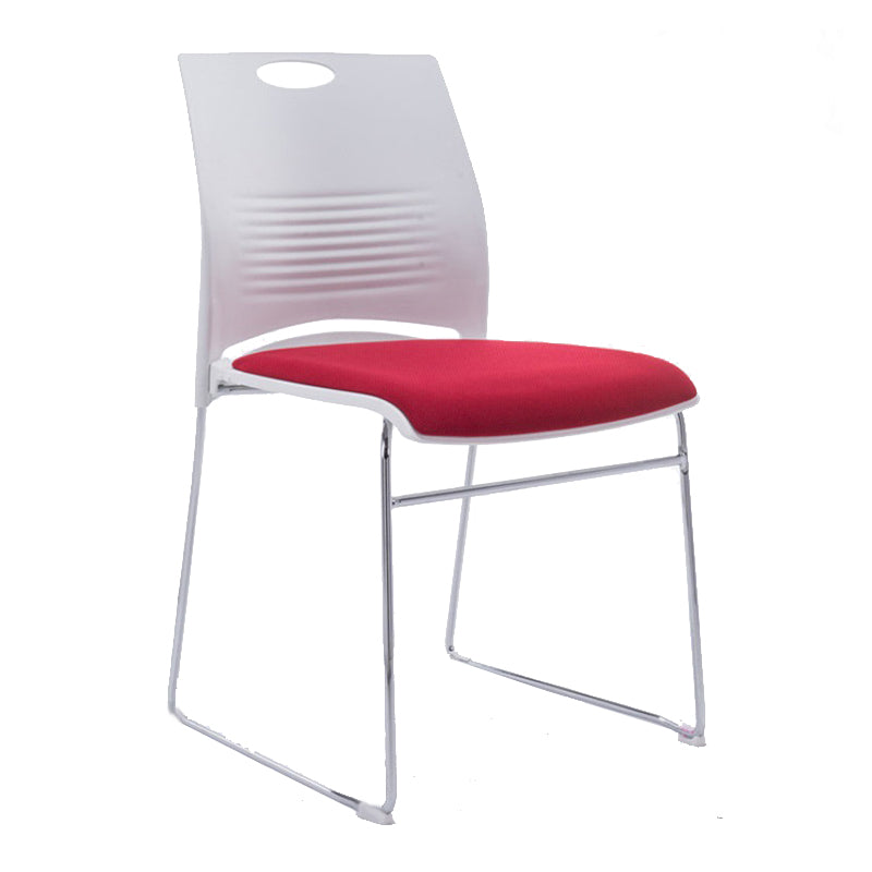 Mid-back Office Chair Plastic/Sponge Seat Armless Office Chair