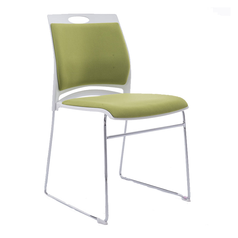 Mid-back Office Chair Plastic/Sponge Seat Armless Office Chair