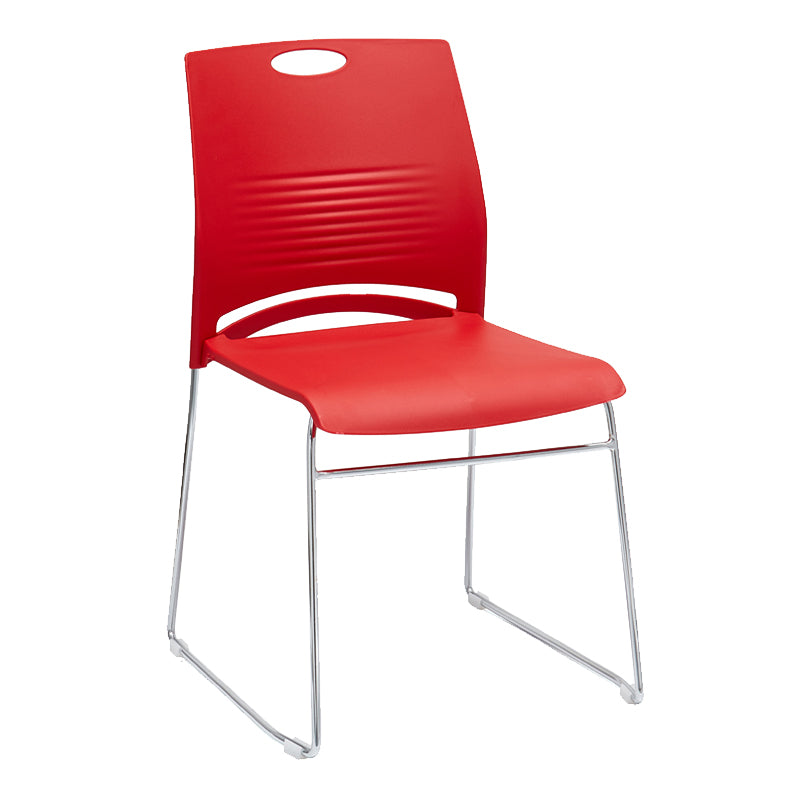 Mid-back Office Chair Plastic/Sponge Seat Armless Office Chair