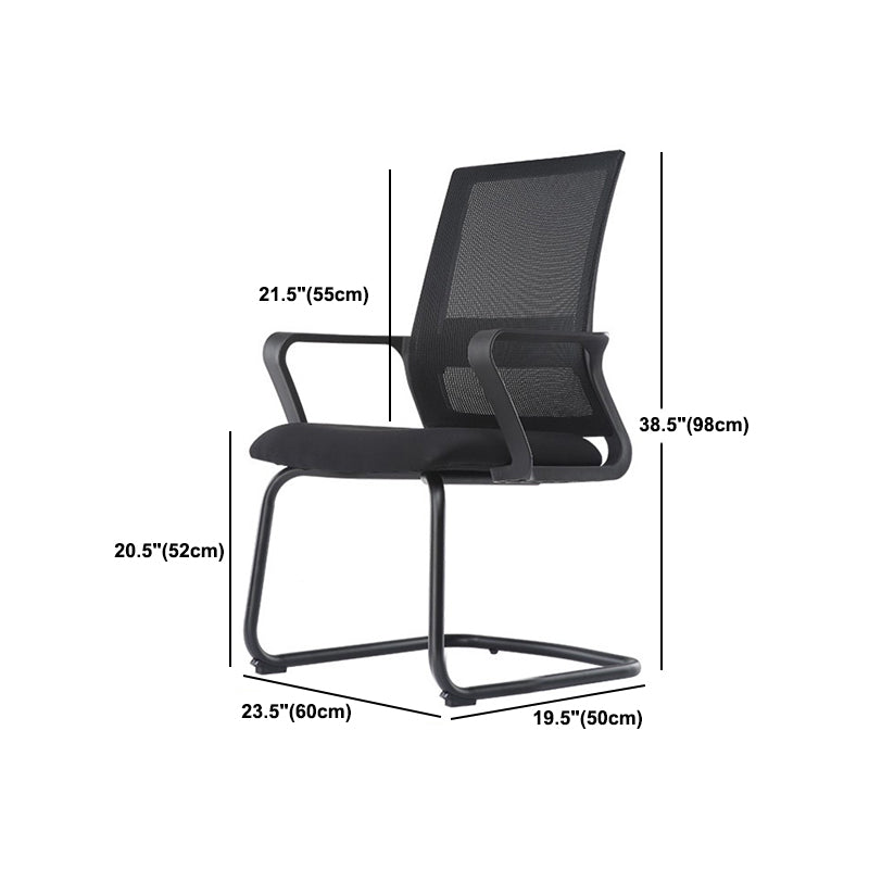 Modern Black Desk Chair Adjustable Height Office Chair for Home Office