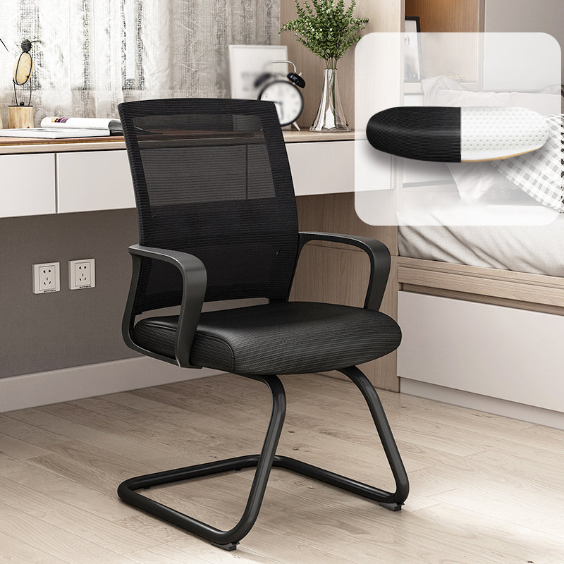 Modern Style Office Chair Fixed Arms No Distressing Desk Chair